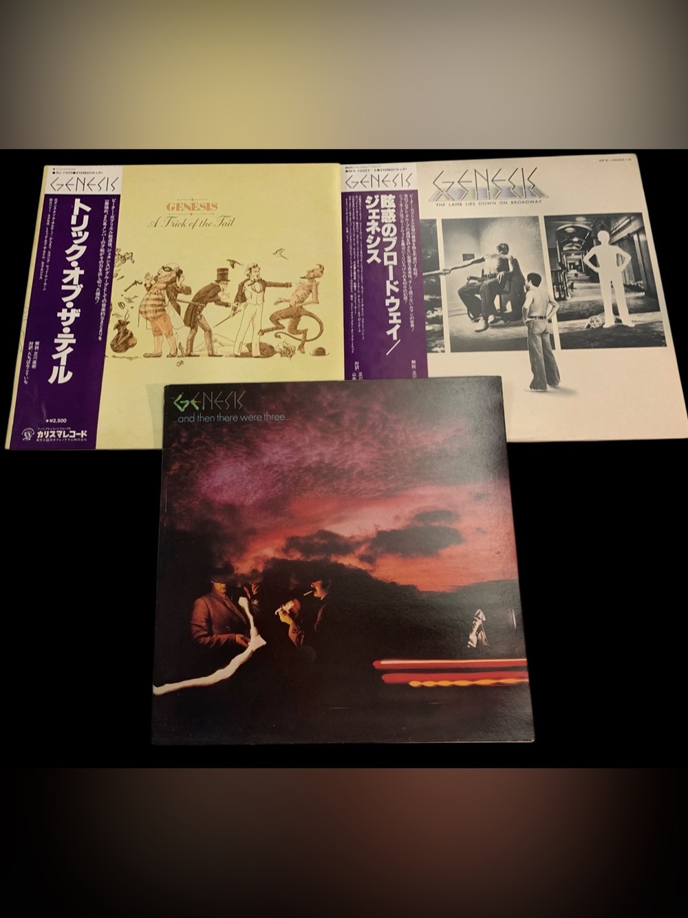 3, 1970’s “Genesis” Vinyl Album Collection. 3 Fantastic Albums. Great Rare Find!